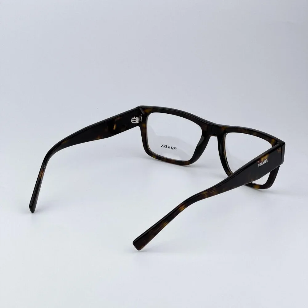 Prada PR15YV 2AU1O1 Women BRAND NEW Eyeglasses Havana Rectangle Unisex